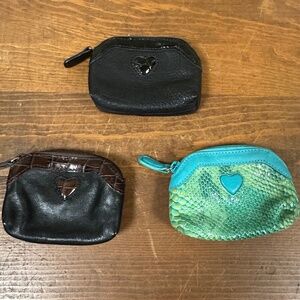 Brighton Set of 3 Leather Change Purses